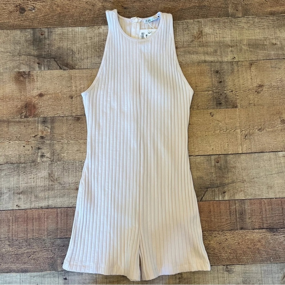 NWT ZARA Sleeveless Ribbed One Piece